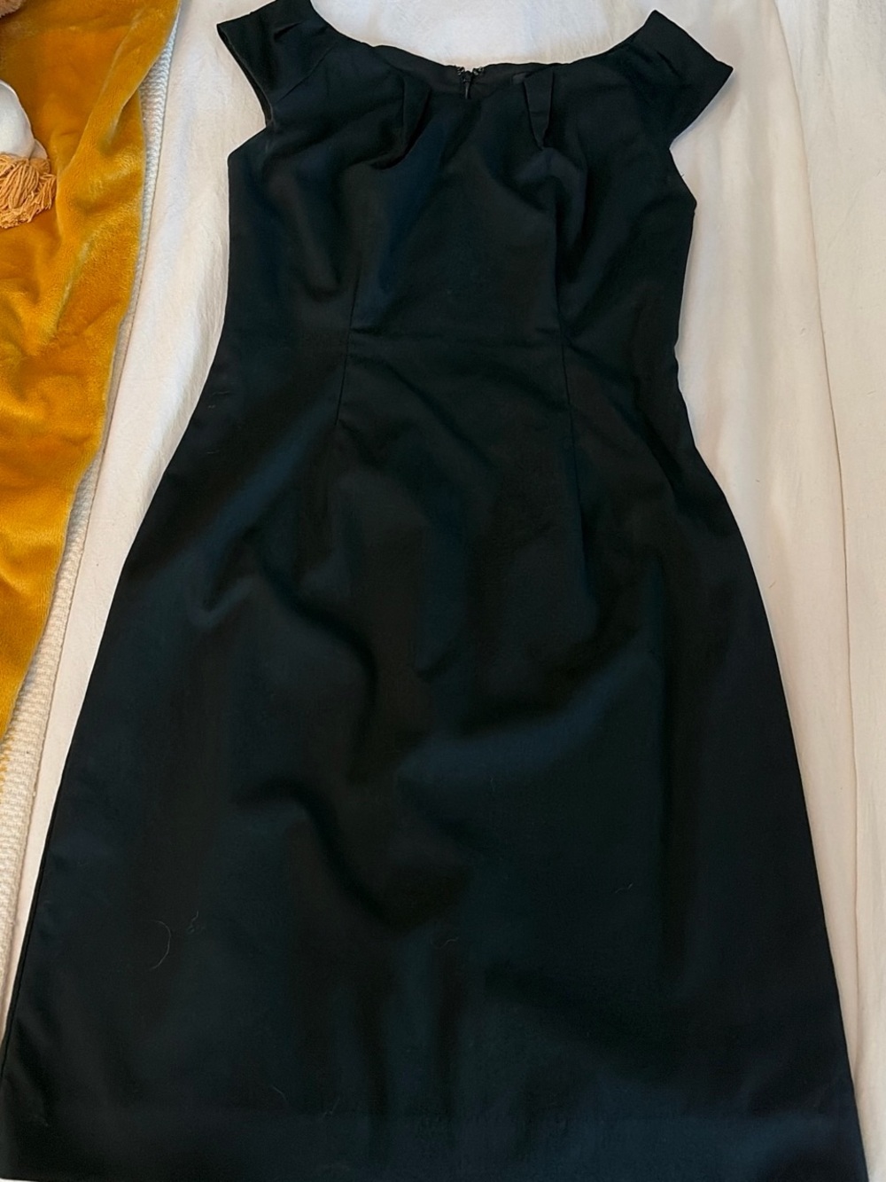 Mossimo Stretch Black Cap-Sleeve Midi Dress
